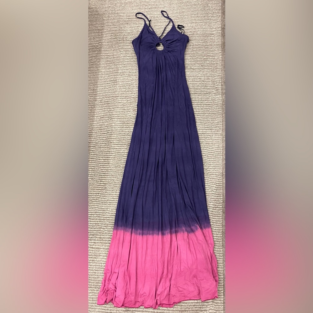 Sleeveless maxi tie due sun dress